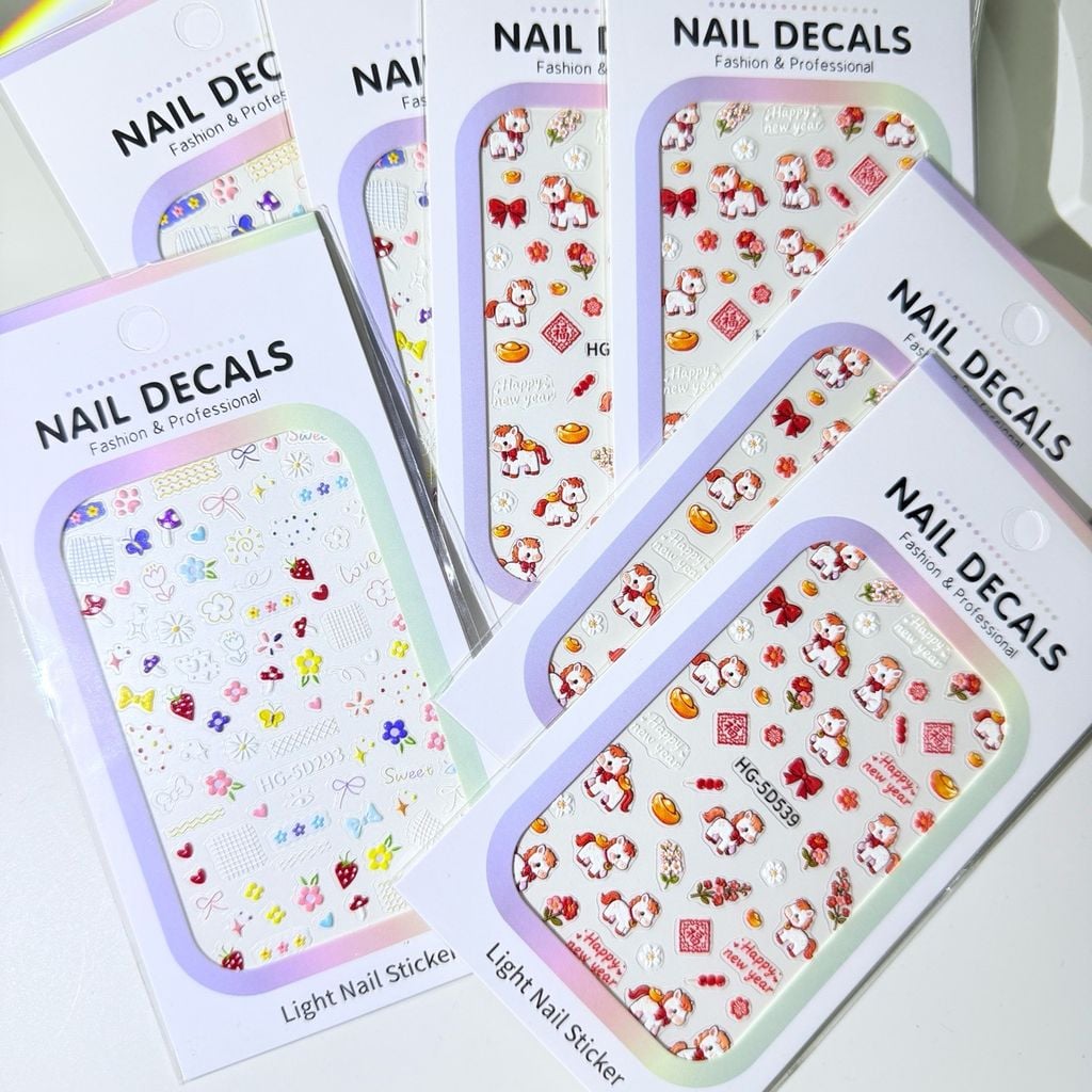 Sticker 5D Nổi Mini Nails/ Điện Thoại