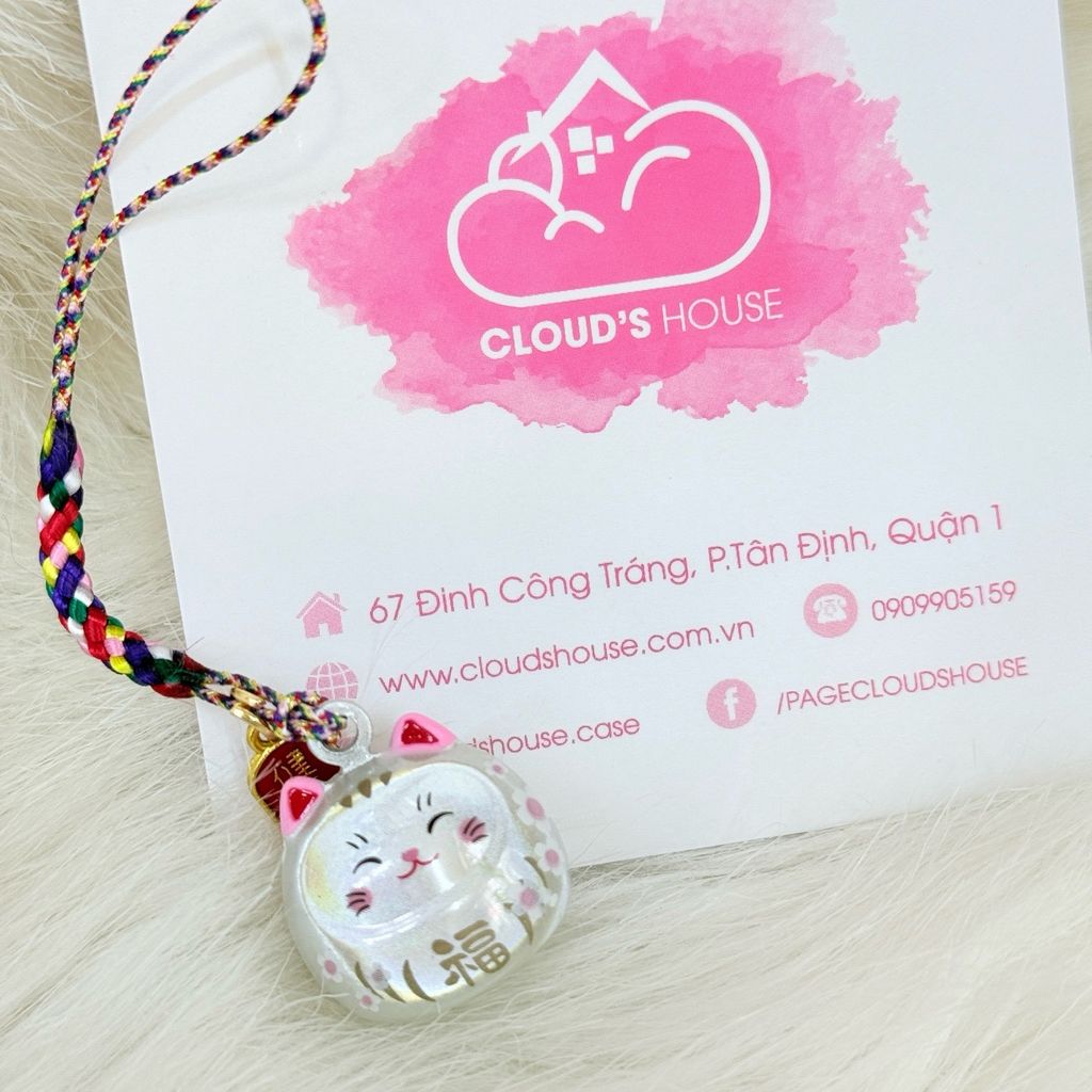 Móc Điện Thoại Mèo Lớn Móc Túi Phụ Kiện Đẹp nhiều màu (ánh hologram)