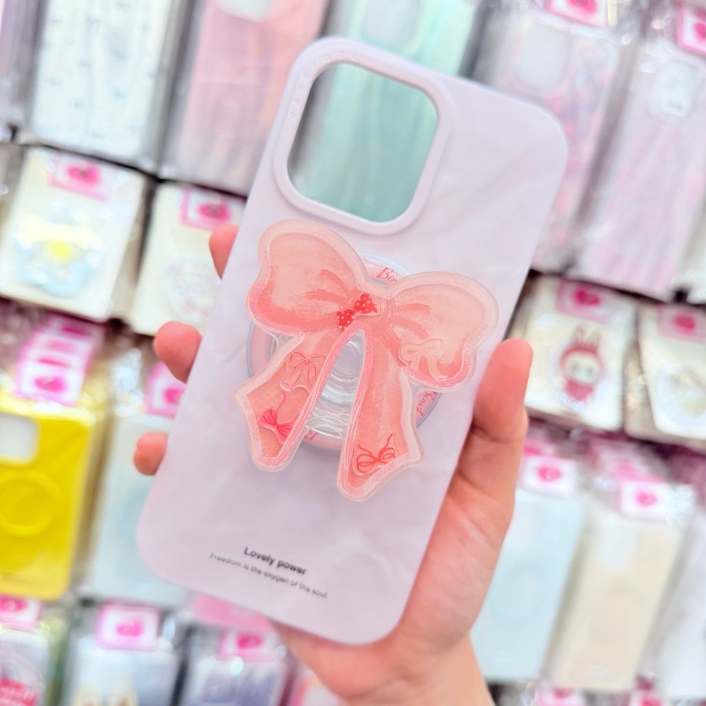 Case Ốp điện thoại iPhone Lovely Power Hồng iPhone 13/14/15/16/Pro/Promax