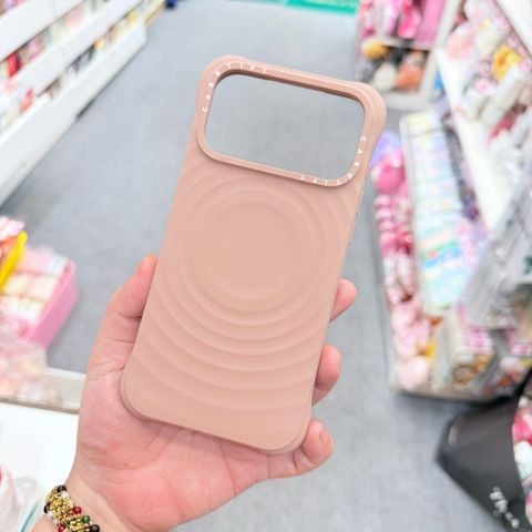 Case Ốp Điện thoại iPhone Casetify Ripple Case Nâu Nude - OAT Magsafe Basic iPhone 17/16/15Pro/Promax