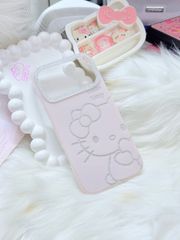 Case Ốp điện thoại iPhone Hello Kitty Hồng Nhạt Viền Camera Bling Bling iPhone 17/Pro/Promax