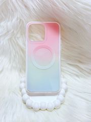 Case Ốp điện thoại iPhone Ombre Hồng Xanh Có Nút Control Magsafe iPhone 13/14/15/16/17Pro/Promax