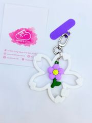 DÂY CHARM HOA Silicone R.E.P CaseTify CHỐNG BẨN kèm charm nhiều màu sắc