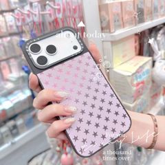 Case Ốp Điện thoại iPhone NGÔI SAO NỀN HỒNG CaseTify iPhone 17/16/15/14/13/Promax