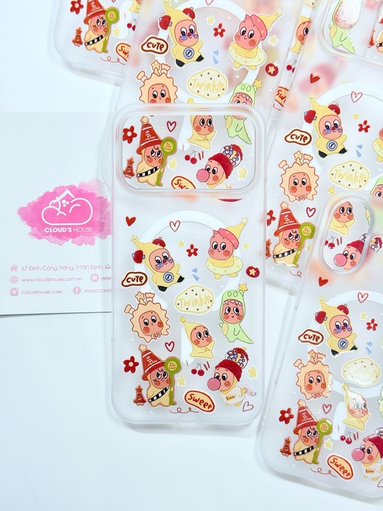 Case Ốp điện thoại iPhone Twinkle Twinkle Sweet Nhám Magsafe iPhone 13/14/15/16/17 Pro/Promax