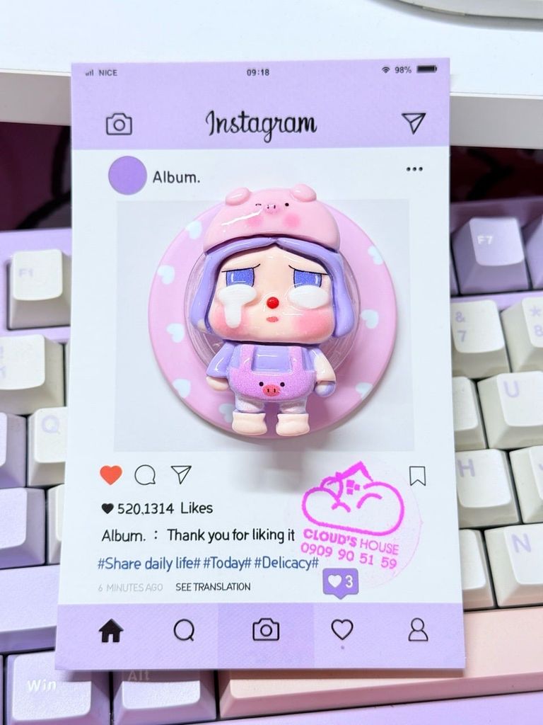 POPSOCKET Magsafe Nam Châm Hít CRY BABY Kute