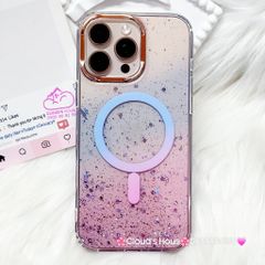 Case Ốp điện thoại iPhone Likgus Trong Ombre Nhiều Màu Bling Bling Magsafe iPhone 16/17/Promax