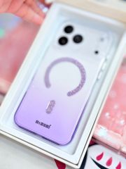 Case Ốp điện thoại iPhone MEMUMI Trong Ombre Bling Bling CASE Magsafe Trong Chống Shock iPhone 16Promax/ 17Promax