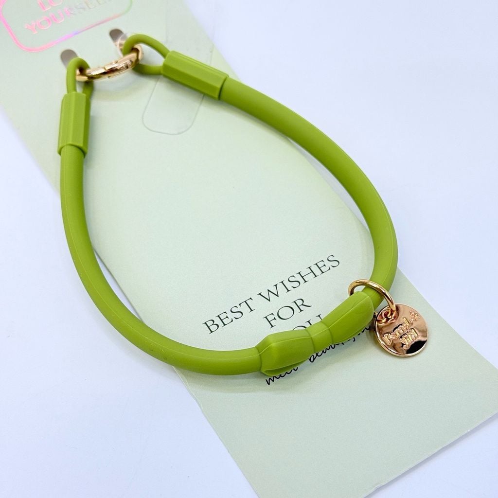 DÂY NƠ Silicone CHỐNG BẨN kèm charm