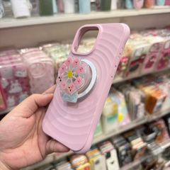 Case Ốp điện thoại iPhone Magsafe silicone Trơn 2 Màu Black - Pink Basic iPhone 13/14/15/16/Pro/Promax