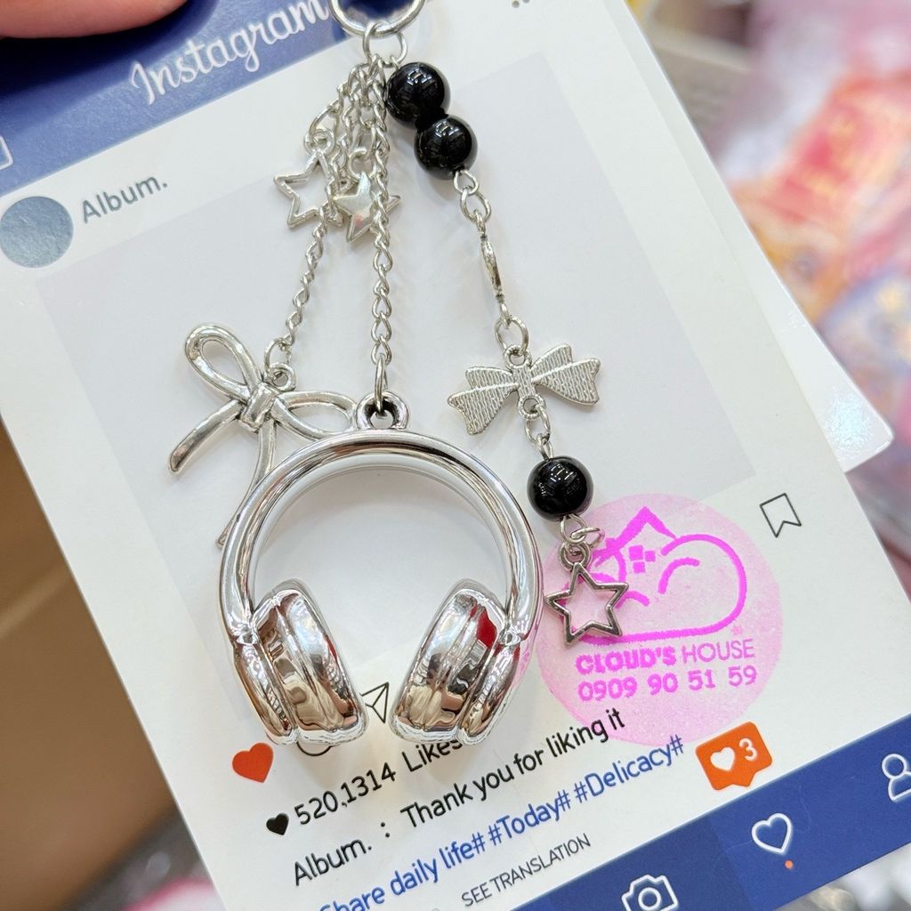 Dây đeo điện thoại ngắn Hello Kitty charm Kute (Quảng Châu, Thái Lan)