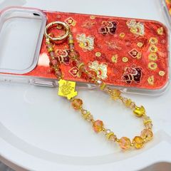 Dây Đeo Điện Thoại Ngắn Charm Đá Tài Lộc Tết 2026