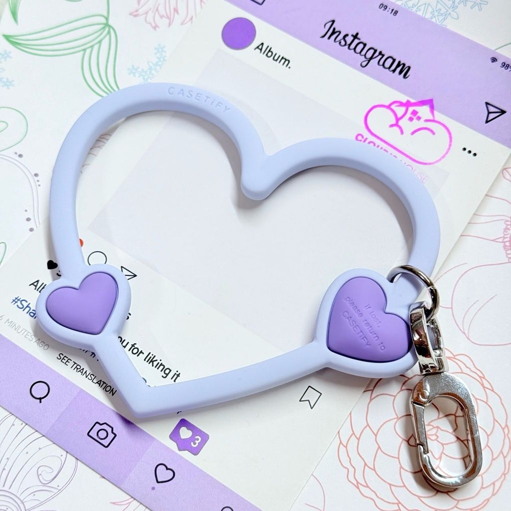 DÂY CHARM TRÁI TIM Silicone R.E.P CaseTify CHỐNG BẨN