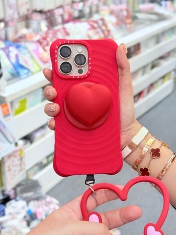 Case Ốp Điện thoại iPhone Casetify Ripple Case Đỏ Magsafe Basic iPhone 17/16/15Pro/Promax