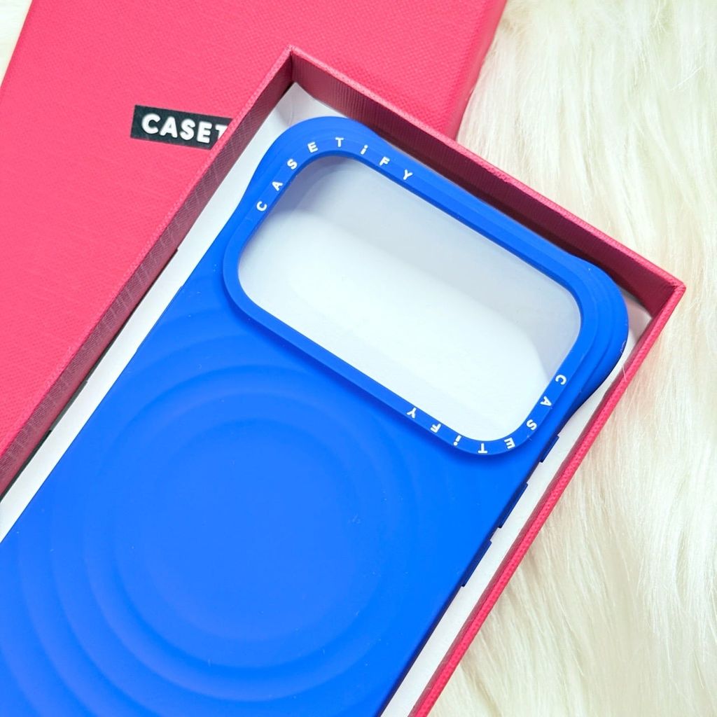 Case Ốp Điện thoại iPhone Casetify Ripple Case Xanh Dương Magsafe Basic iPhone 17/16/15Pro/Promax