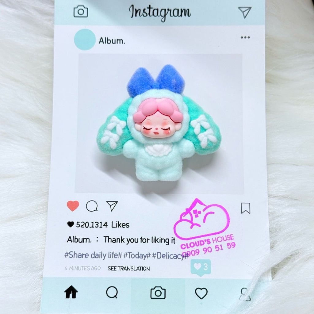 Móc Khoá Dây Charm Thỏ Công Chúa Dễ Thương