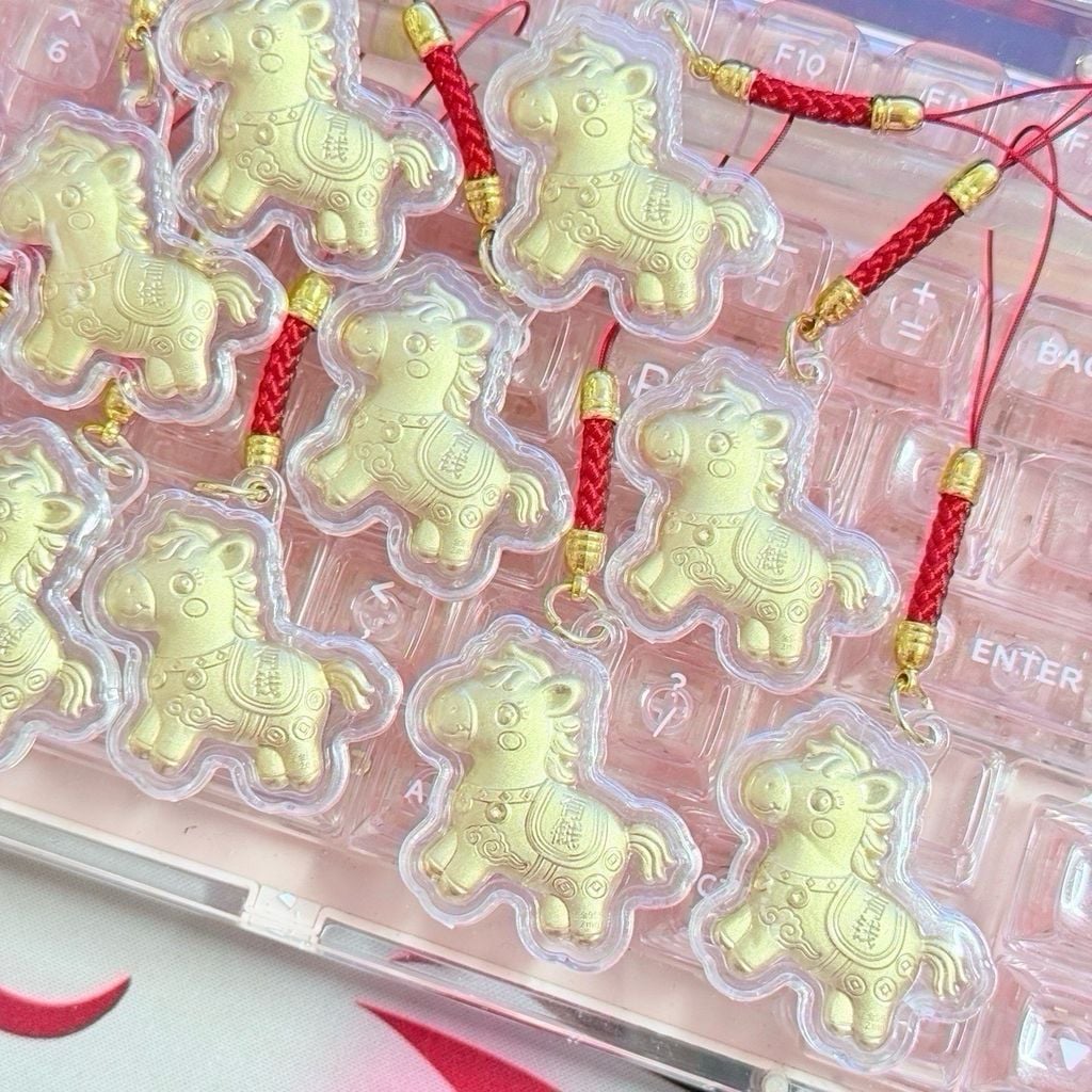 Móc Treo/Móc Khoá Điện Thoại Ngựa Vàng May Mắn Phát Tài- TẾT