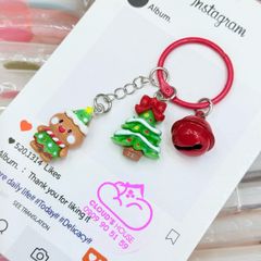 Móc Treo điện thoại, phụ kiện túi xách Giáng sinh Noel mẫu 2 charm