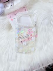 Case Ốp điện thoại iPhone Bling Bling ánh tim bé Thỏ kute viền camera lấp la lấp lánh iPhone 13/14/15/16/17Pro/Promax
