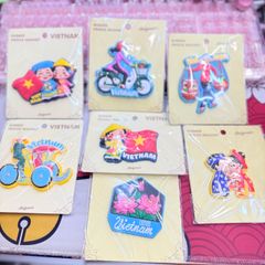 Nam châm Nhựa Dẻo Trang Trí Tủ Lạnh Fridge Magnet - Hình Ảnh Con Người Việt Nam - Món Ăn Việt Nam - Quà lưu niệm Việt Nam