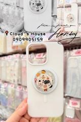 Case Ốp điện thoại iPhone Magsafe Trơn 2 Lớp Basic màu Trắng iPhone 13/14/15/16/Pro/Promax