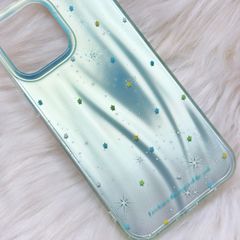Case Ốp điện thoại iPhone Ngôi Sao Nền Xanh Hologram Bling Bling iPhone 13/14/15/16/Pro/Promax