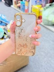 Case Ốp điện thoại iPhone TRong 2in1 Bling Bling Viền Xi iPhone 15/16/Plus