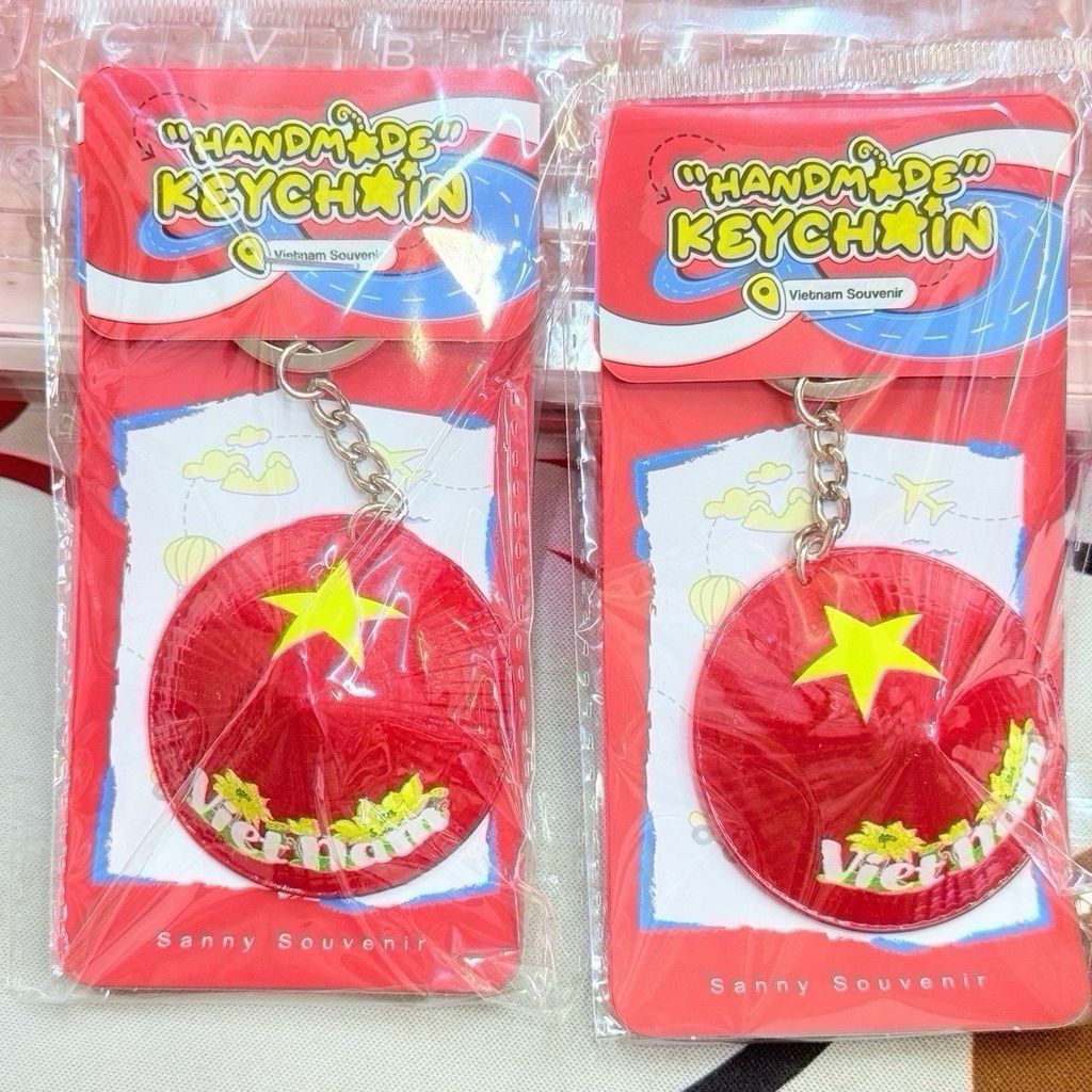 Móc Khoá/ Móc Treo Metal Keychain thuần Việt Trang Trí Quà Lưu Niệm Việt Nam