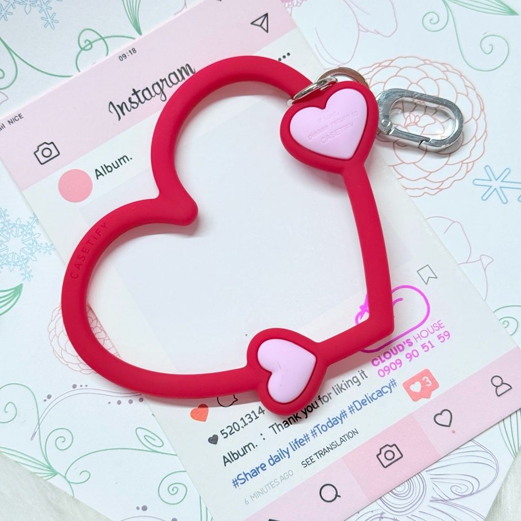 DÂY CHARM TRÁI TIM Silicone R.E.P CaseTify CHỐNG BẨN