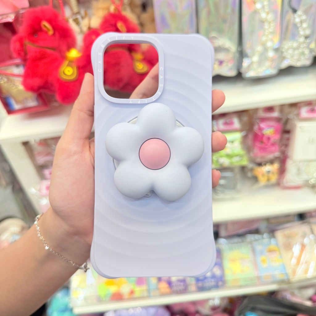 Case Ốp Điện thoại iPhone Casetify Ripple Case Xanh Tím Nhạt Magsafe Basic iPhone 17/16/15Pro/Promax