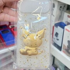 Case Ốp điện thoại iPhone Trong Dẻo Kuromi Vàng iPhone 15/16/17 Pro/Promax TẾT