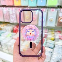 Case Ốp điện thoại iPhone Trong Likgus Magsafe Viền Màu Nhám Lưng Trong Không Vàng 16/Plus/Pro/Promax - PREMIUM Classic Design