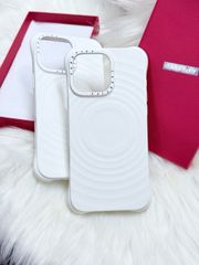 Case Ốp Điện thoại iPhone Casetify Ripple Case Trắng - Classic White Magsafe Basic iPhone 17/16/15Pro/Promax