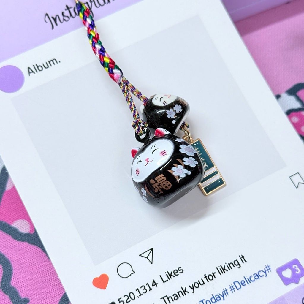 Móc Điện Thoại Mèo Lớn Mèo Nhỏ Móc Túi Phụ Kiện Đẹp nhiều màu (ánh hologram)