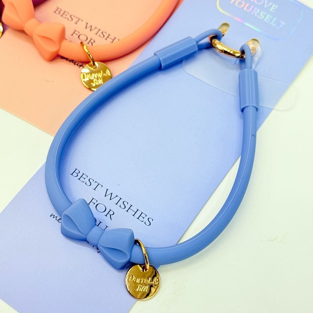 DÂY NƠ Silicone CHỐNG BẨN kèm charm