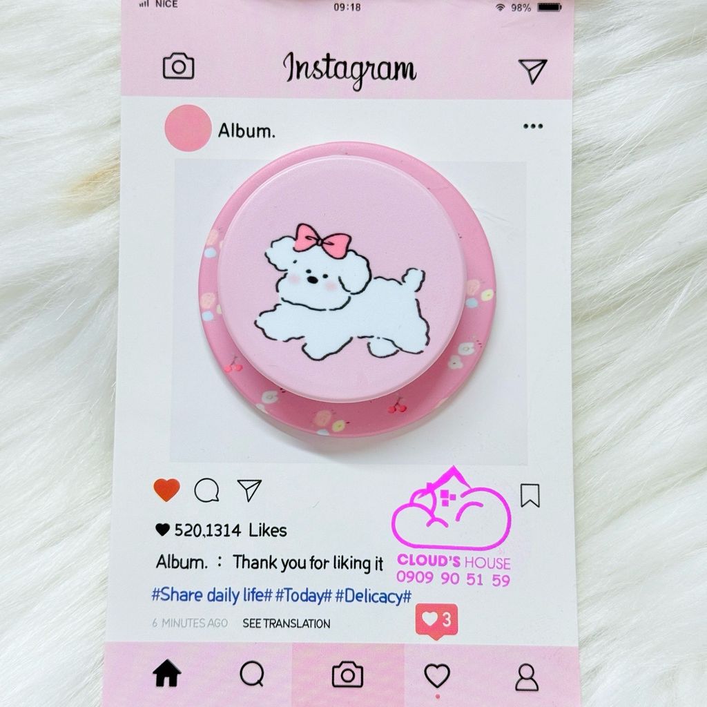 POPSOCKET Magsafe Nam Châm Hít CHÓ - MÈO Kute