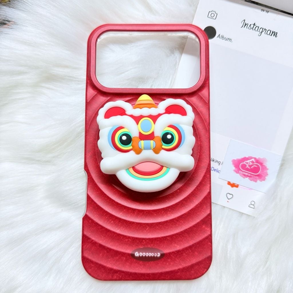 Case Ốp điện thoại iPhone Màu Đỏ SỌC Gooooood Magsafe Basic iPhone 17/16/15/14/13/12/Pro/Promax