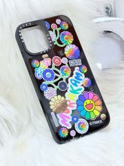 Case Ốp Điện thoại iPhone Hoa Cười & Sticker Nhiều Màu x Murakami Flower Mirror CaseTify iPhone 17/16/Promax