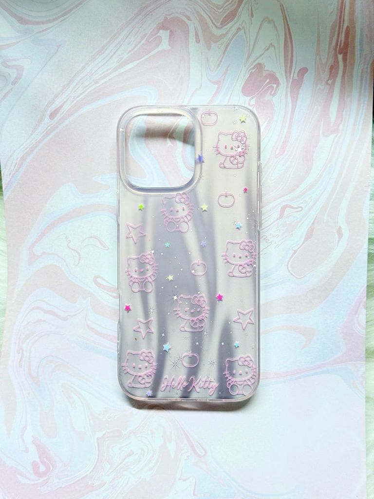 Case Ốp điện thoại iPhone Hello Kitty Hologram Bling Bling iPhone 13/14/15/16/Pro/Promax