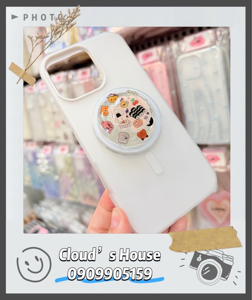 Case Ốp điện thoại iPhone Magsafe Trơn 2 Lớp Basic màu Trắng iPhone 13/14/15/16/Pro/Promax