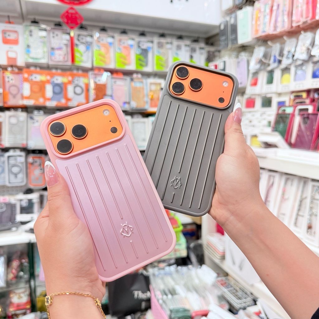 Case Ốp điện thoại iPhone Vân Vali RIMOWA Nhiều Màu Dòng iPhone 17 Promax