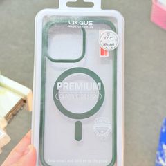 Case Ốp điện thoại iPhone Trong Likgus Magsafe Viền Màu Nhám Lưng Trong Không Vàng 16/Plus/Pro/Promax - PREMIUM Classic Design