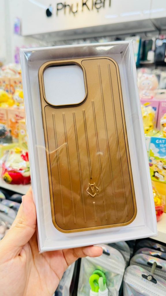 Case Ốp điện thoại iPhone Vân Vali RIMOWA Nhiều Màu Dòng iPhone 17Pro