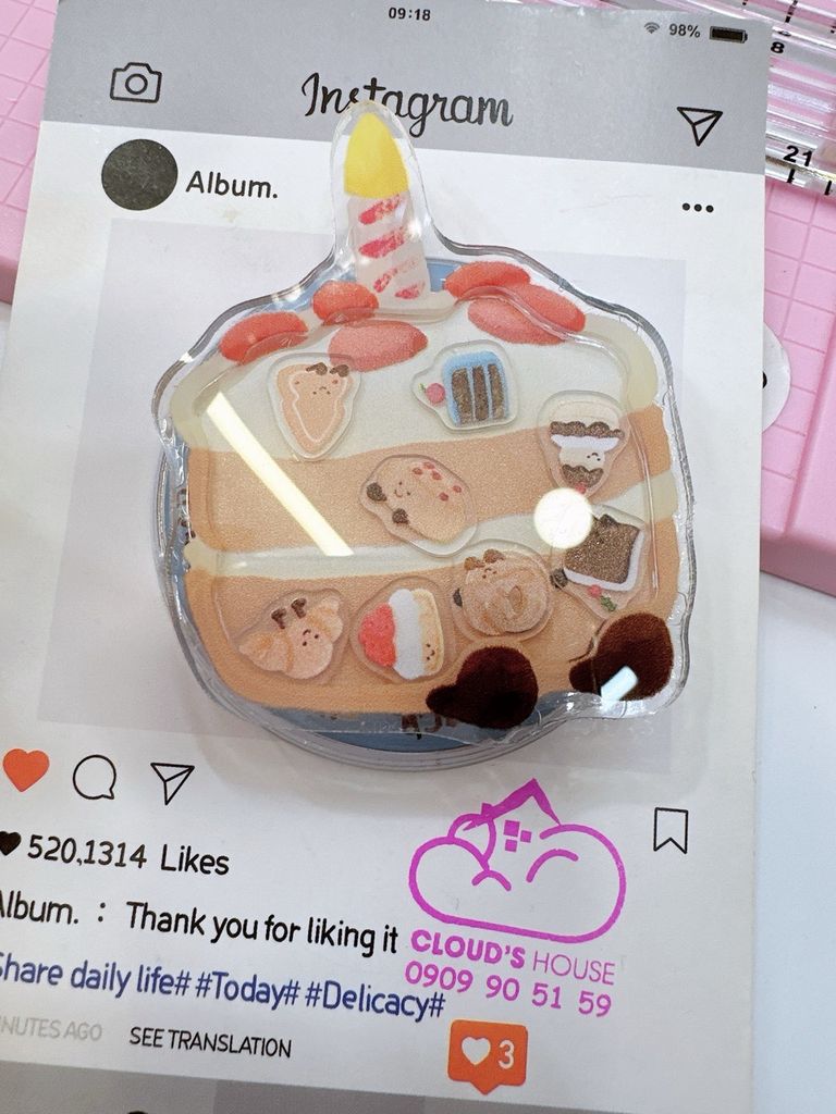 POPSOCKET Magsafe Nam Châm Hít Mẫu Đồ Ăn