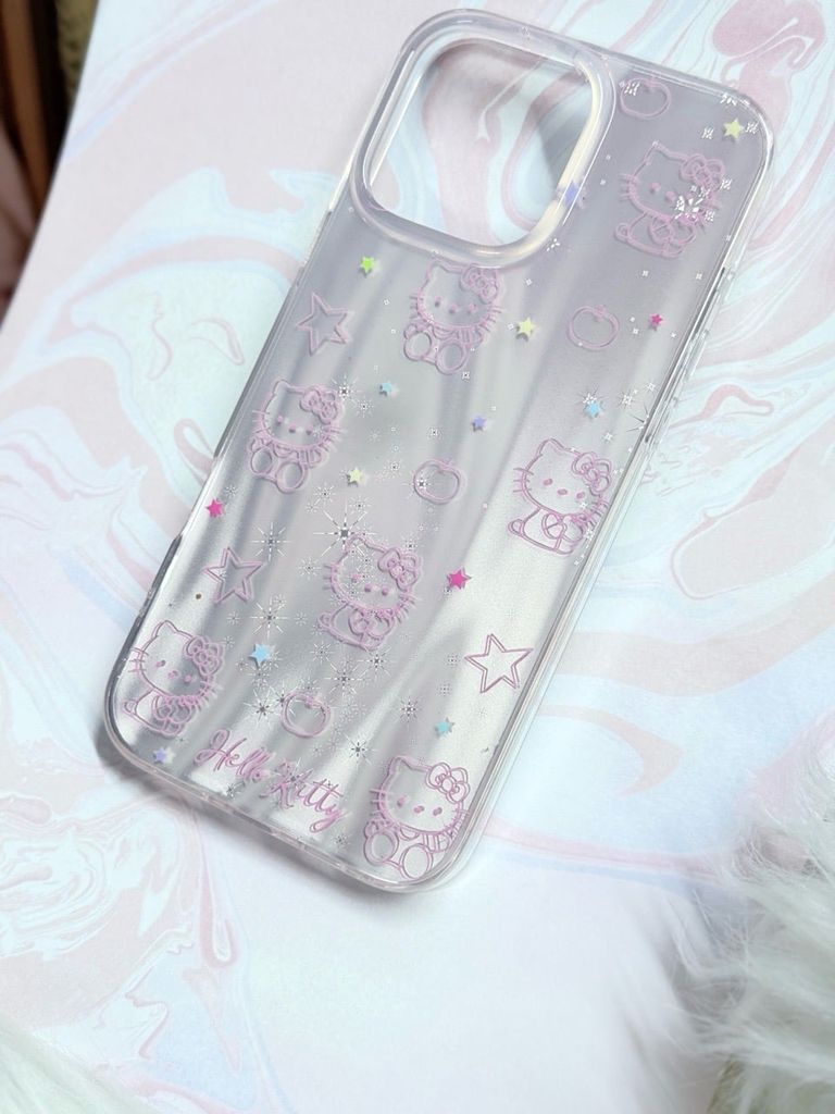 Case Ốp điện thoại iPhone Hello Kitty Hologram Bling Bling iPhone 13/14/15/16/Pro/Promax