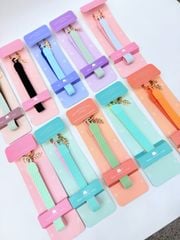 DÂY BI CHARM DẸP 2 MẶT 2 MÀU Silicone CHỐNG BẨN kèm charm