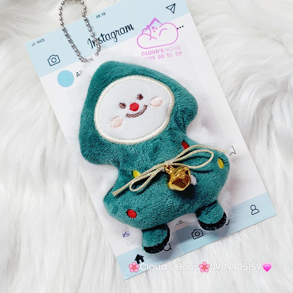 Móc Khóa Gấu Bông Giáng Sinh