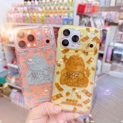 Case Ốp điện thoại iPhone Mèo May Mắn, Tài Lộc Trong Kim Tuyến Vàng iPhone 12/13/14/15/16/17Pro/Promax - TẾT