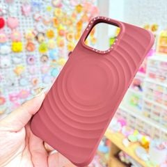 Case Ốp Điện thoại iPhone Casetify Ripple Case ĐỎ ĐÔ Magsafe Basic iPhone 17/16/15Pro/Promax