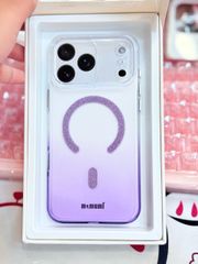 Case Ốp điện thoại iPhone MEMUMI Trong Ombre Bling Bling CASE Magsafe Trong Chống Shock iPhone 16Promax/ 17Promax
